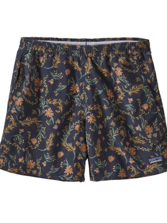 Patagonia Pants - Patagonia Women's Baggies Navy Floral Elastic Waist Shorts